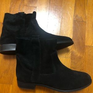 Gianni Bini suede black ankle boots 10 M